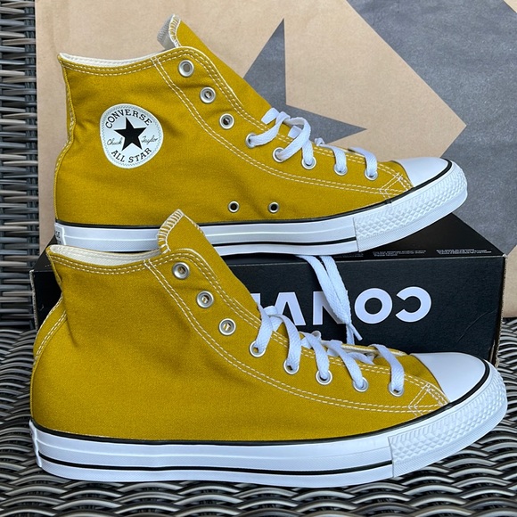 Converse Chuck Taylor All Star Seasonal Color - Hi Lace Up Casual Shoes Dark Citron : Men's 13 Medium